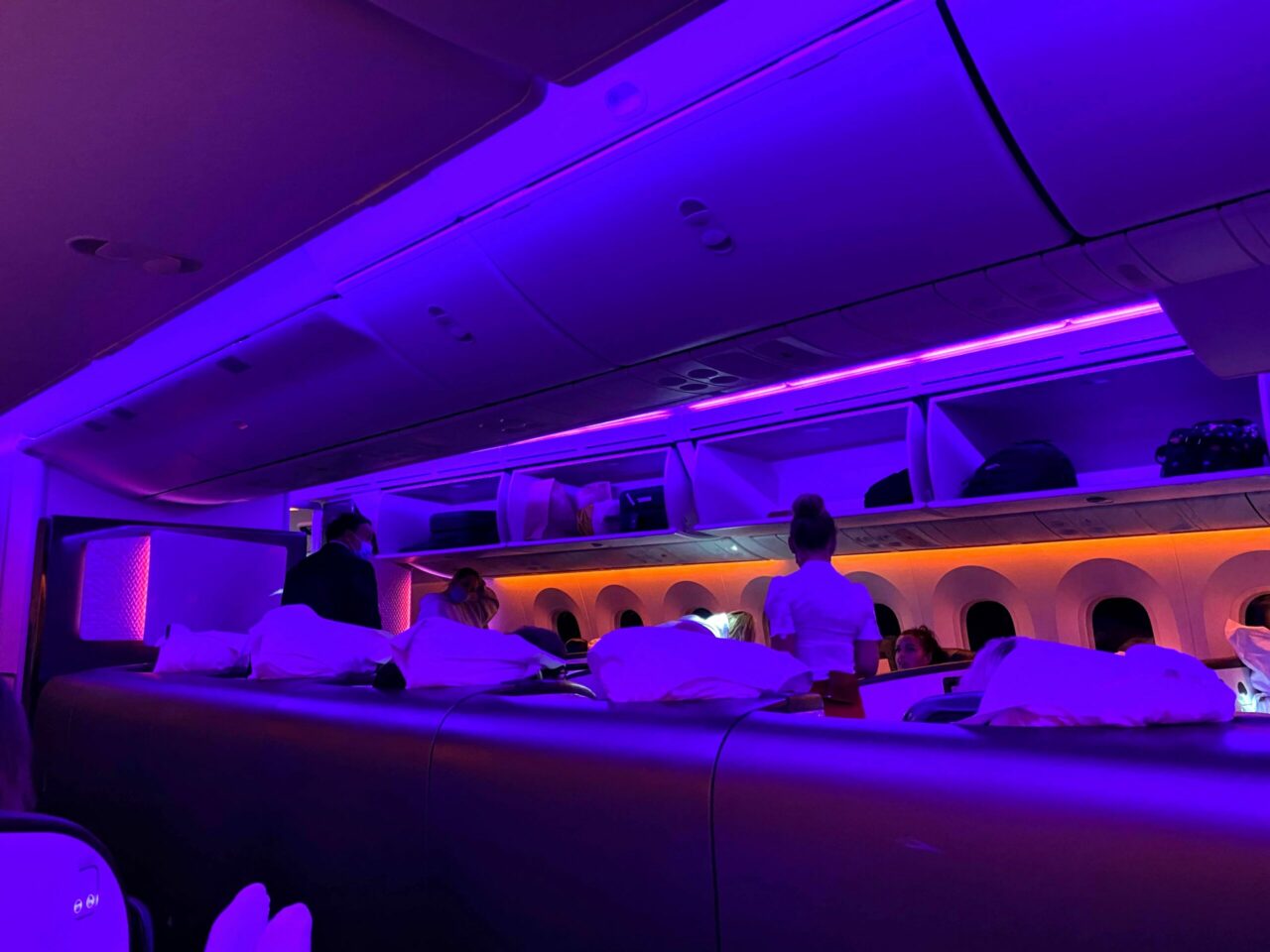 Virgin Atlantic B787 Upper Class cabin 