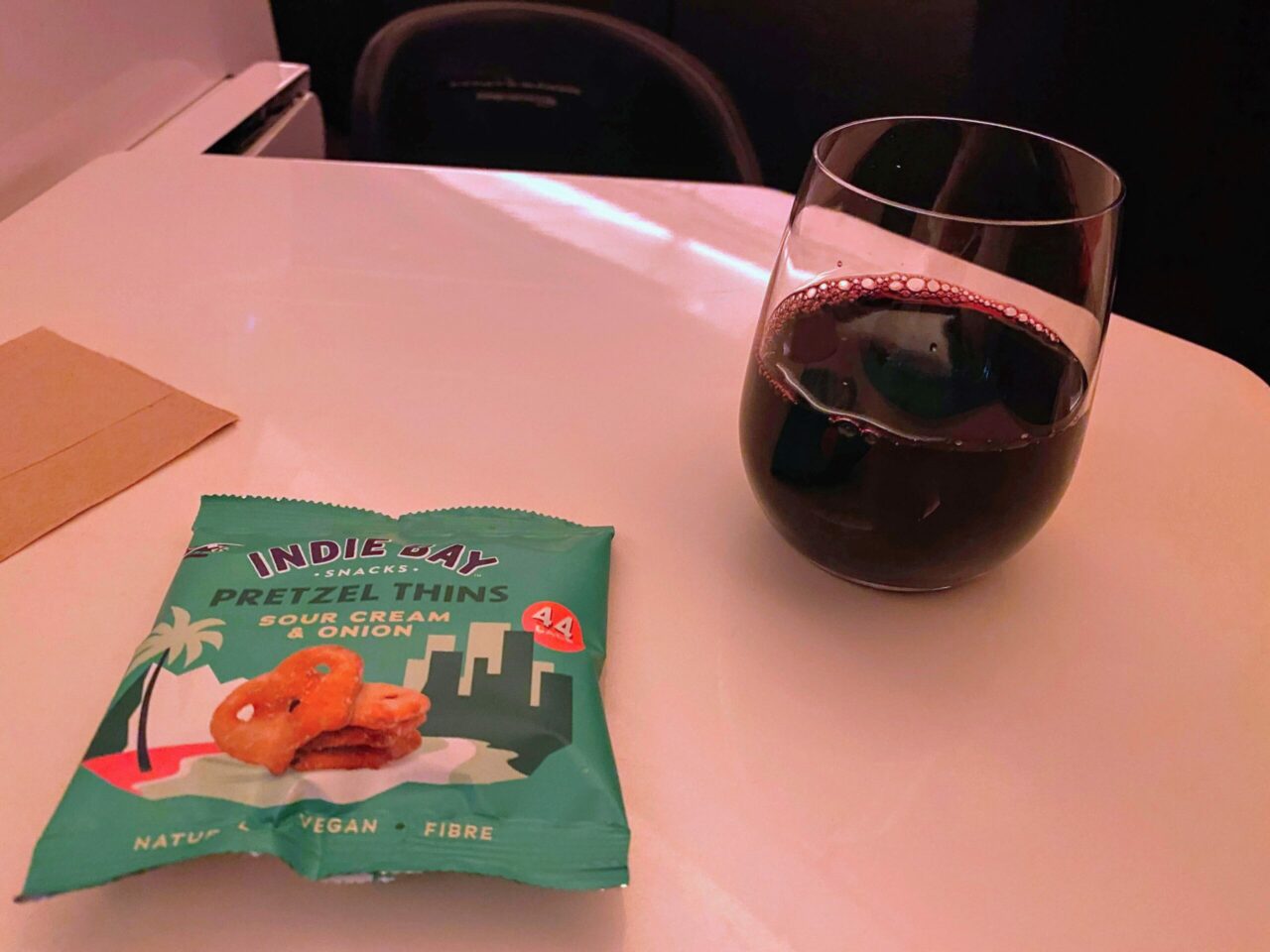 Virgin Atlantic B787 Upper Class wine 