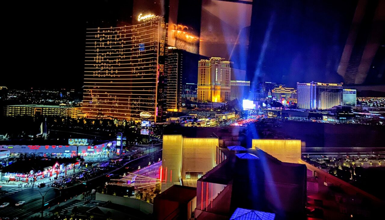Conrad & Hilton hotels Las Vegas review view from suite 