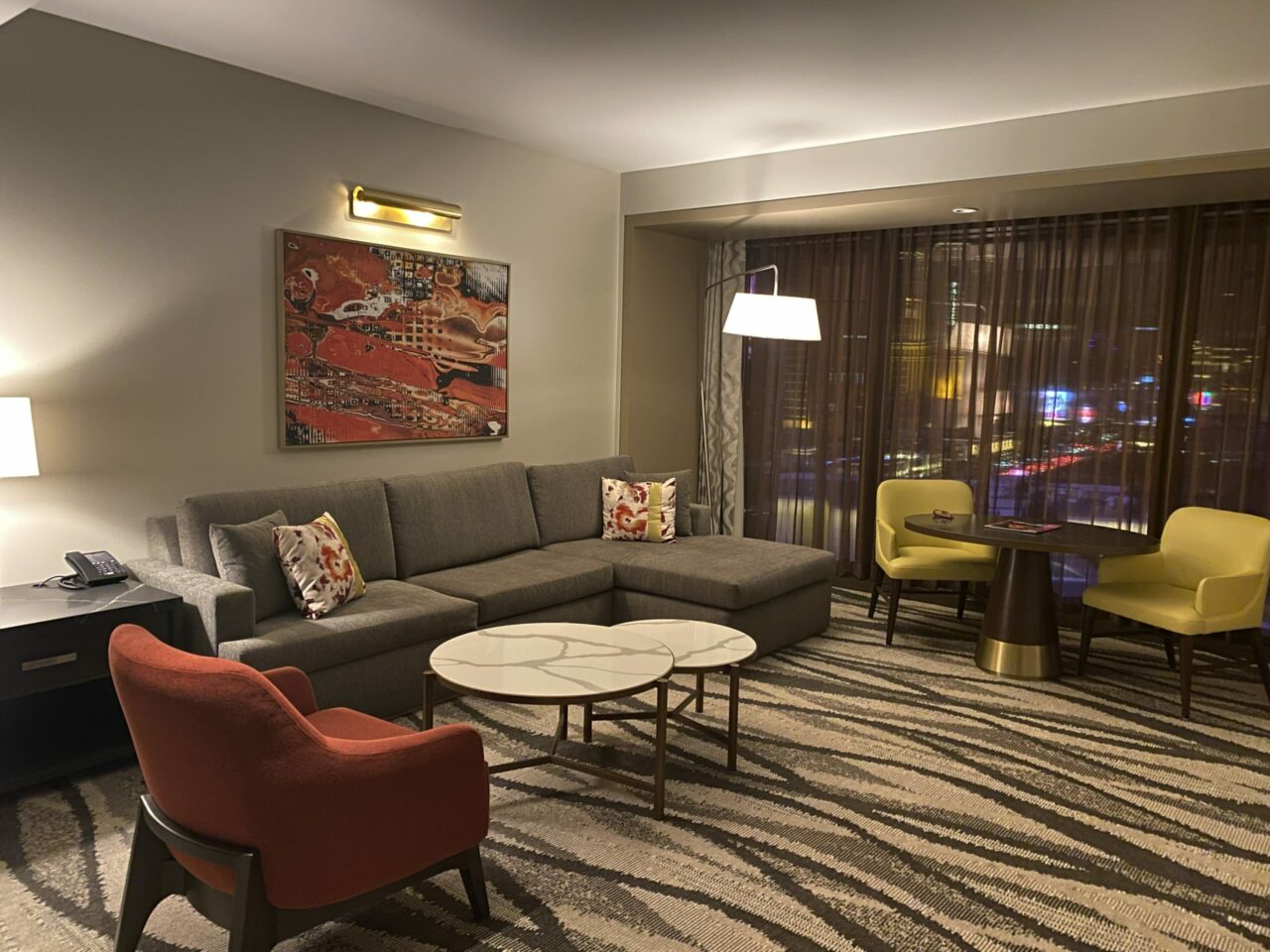 Conrad & Hilton hotels Las Vegas one bedroom suite review