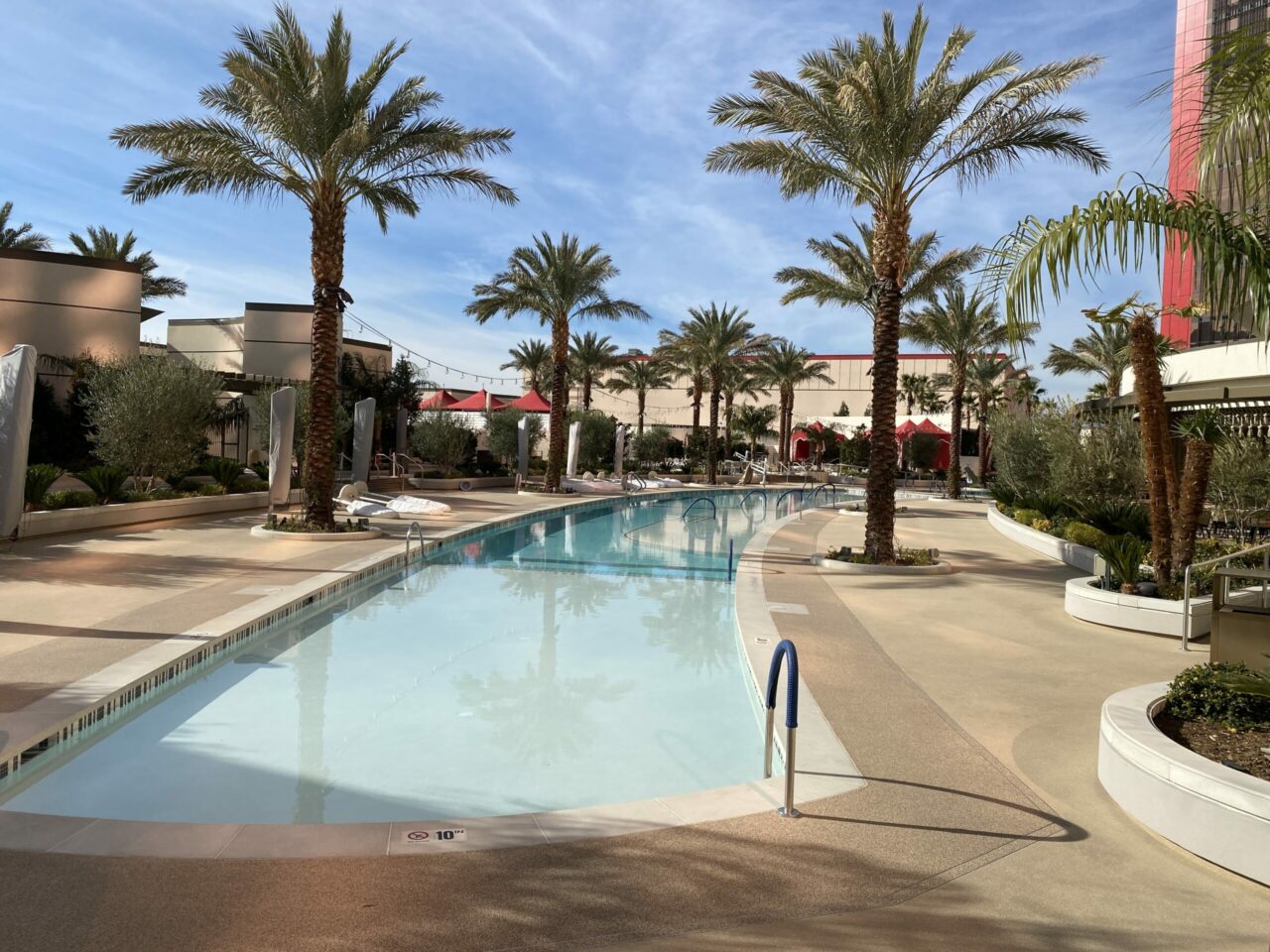 Conrad & Hilton hotels Las Vegas review main pool