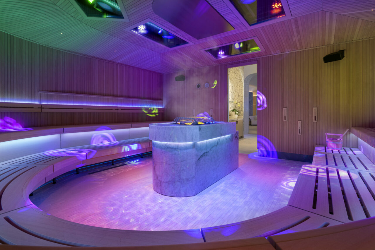 Conrad & Hilton hotels Las Vegas review event sauna