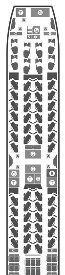 BA B787-10 seat map