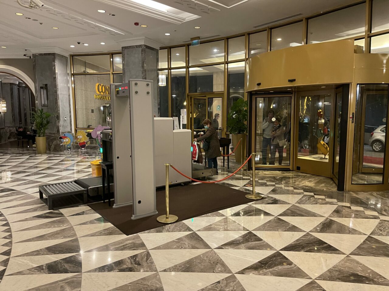 Conrad Istanbul Bosphorus entrance security