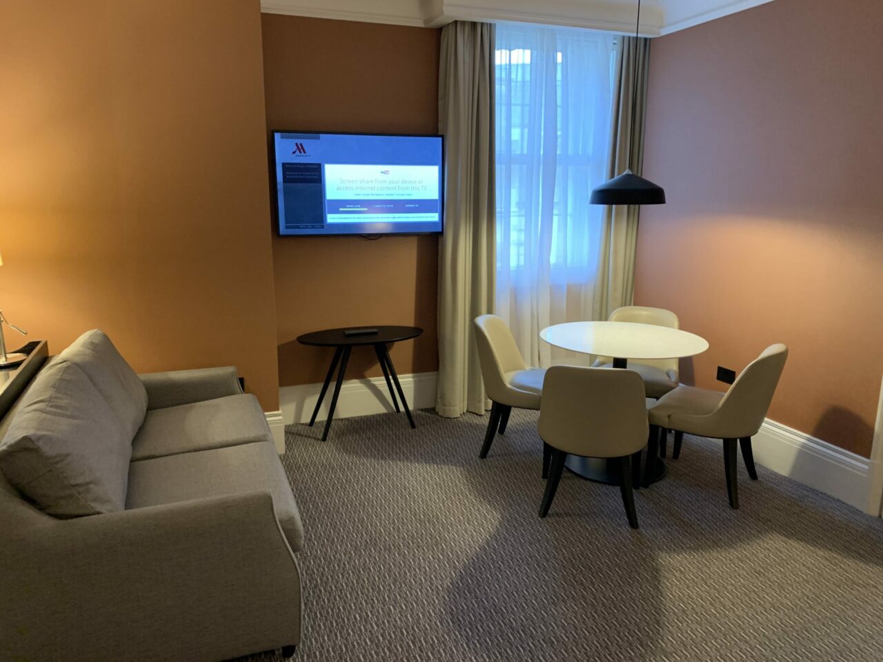 Marriott Royal Hotel Bristol review room TV