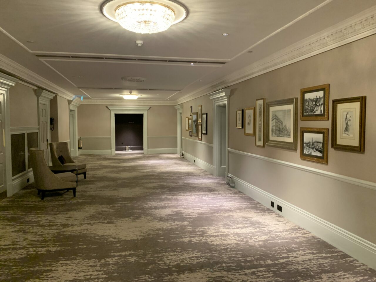 Marriott Royal Hotel Bristol painting corridors 