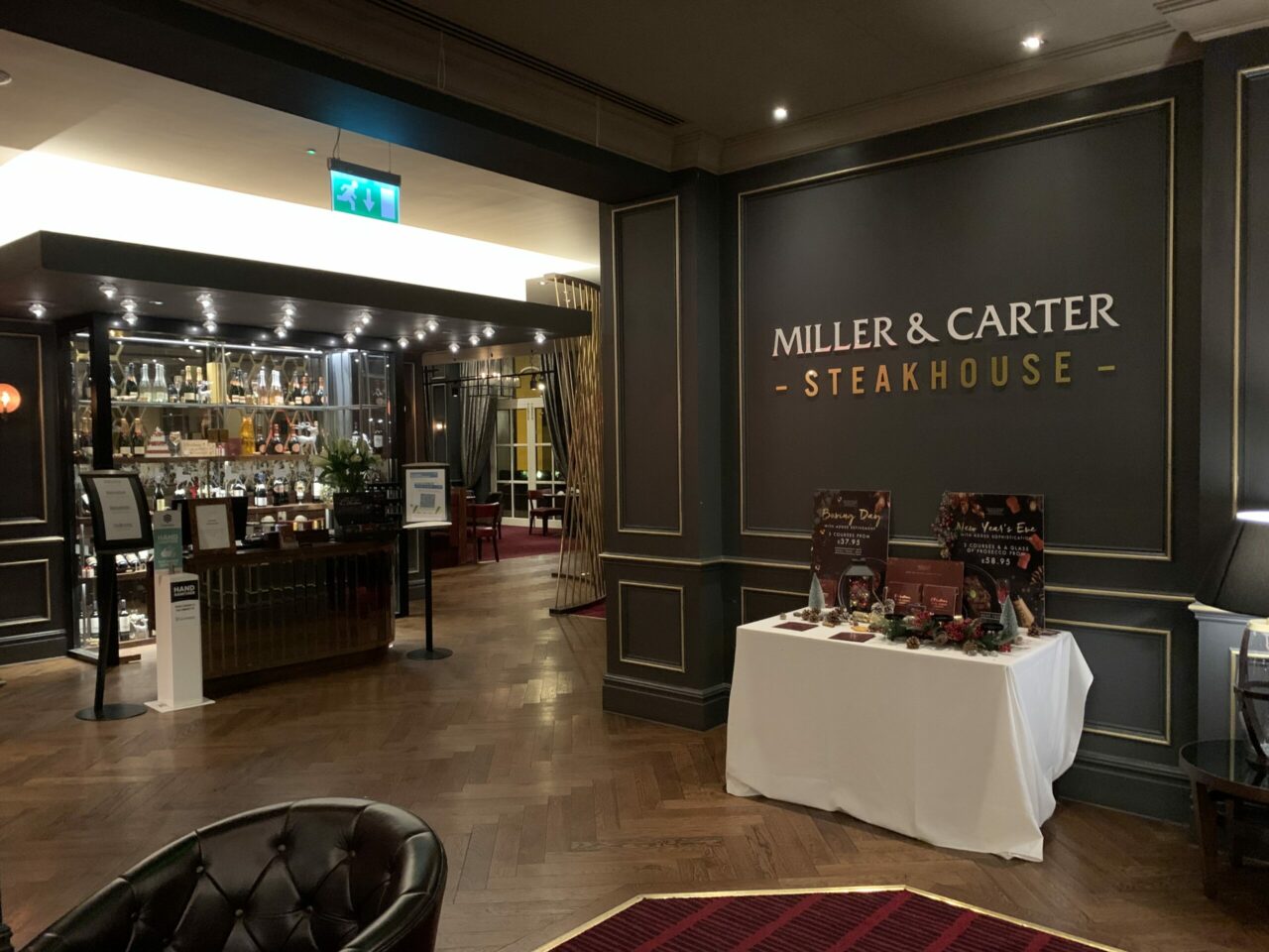 Miller and Carter Steakhouse at Marriott Royal Hotel Bristol 