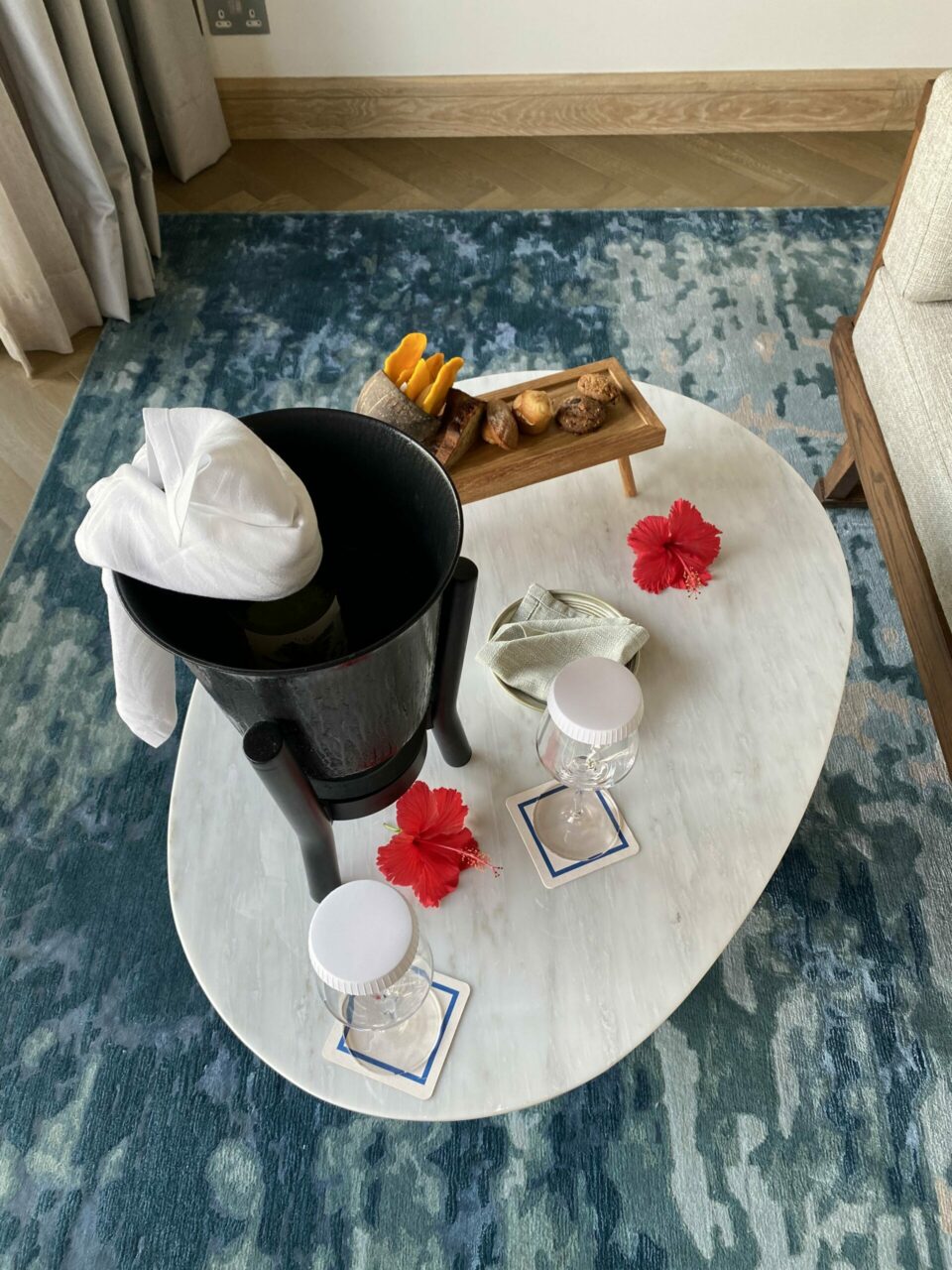 Mango House LXR Hotel welcome gift