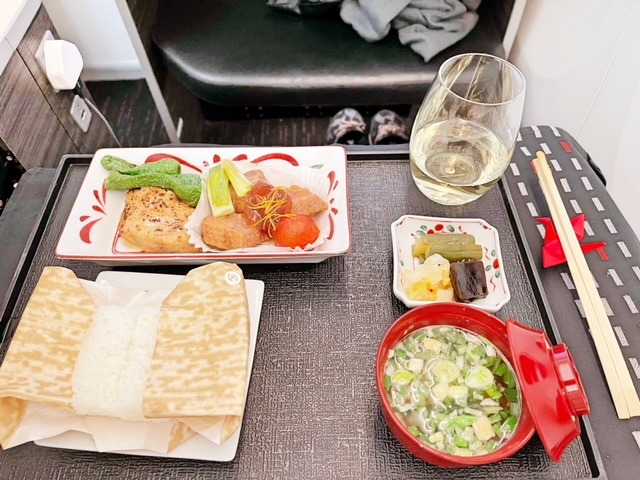 JAL B787 review main japanese meal