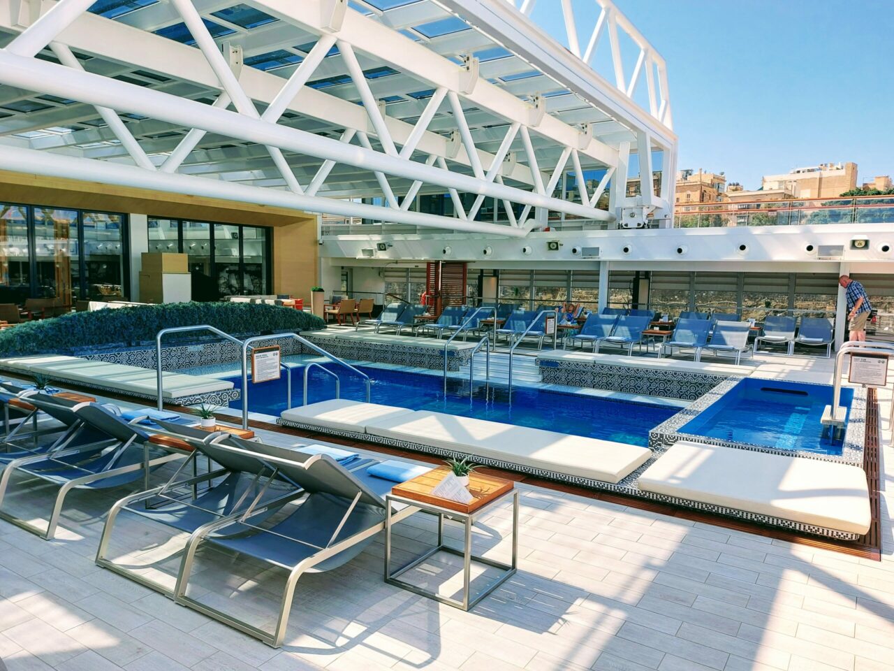 Viking Sea Cruise poolside 