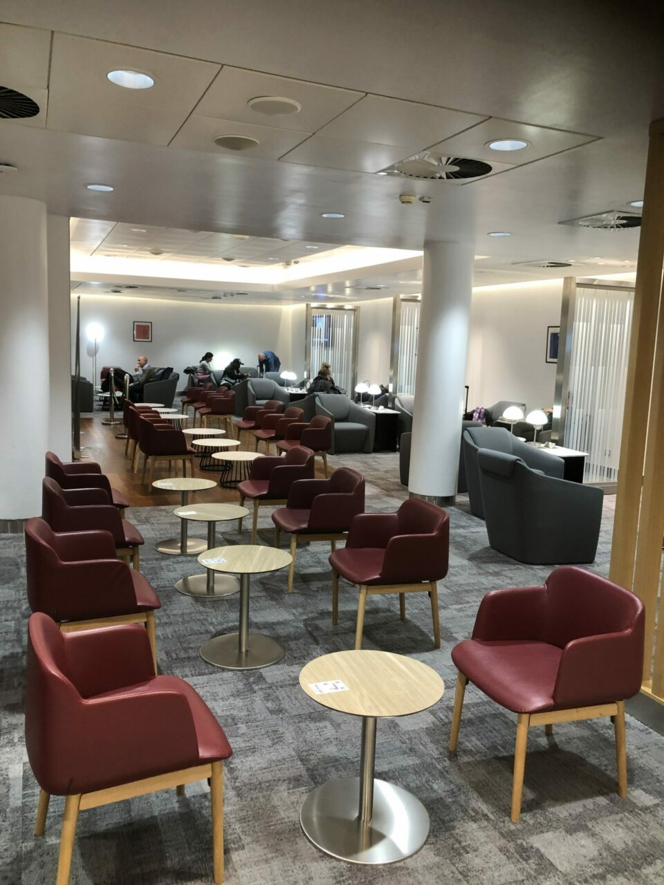 British Airways lounge at Milan Linate 