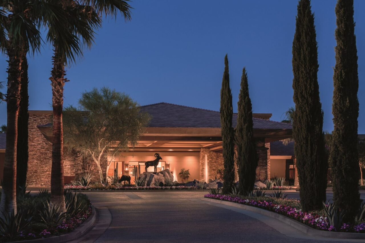 The Ritz Carlton Rancho Mirage hotel Palm Springs entrance 