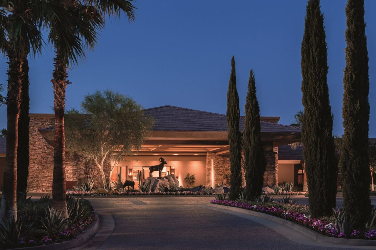The Ritz Carlton Rancho Mirage hotel Palm Springs entrance