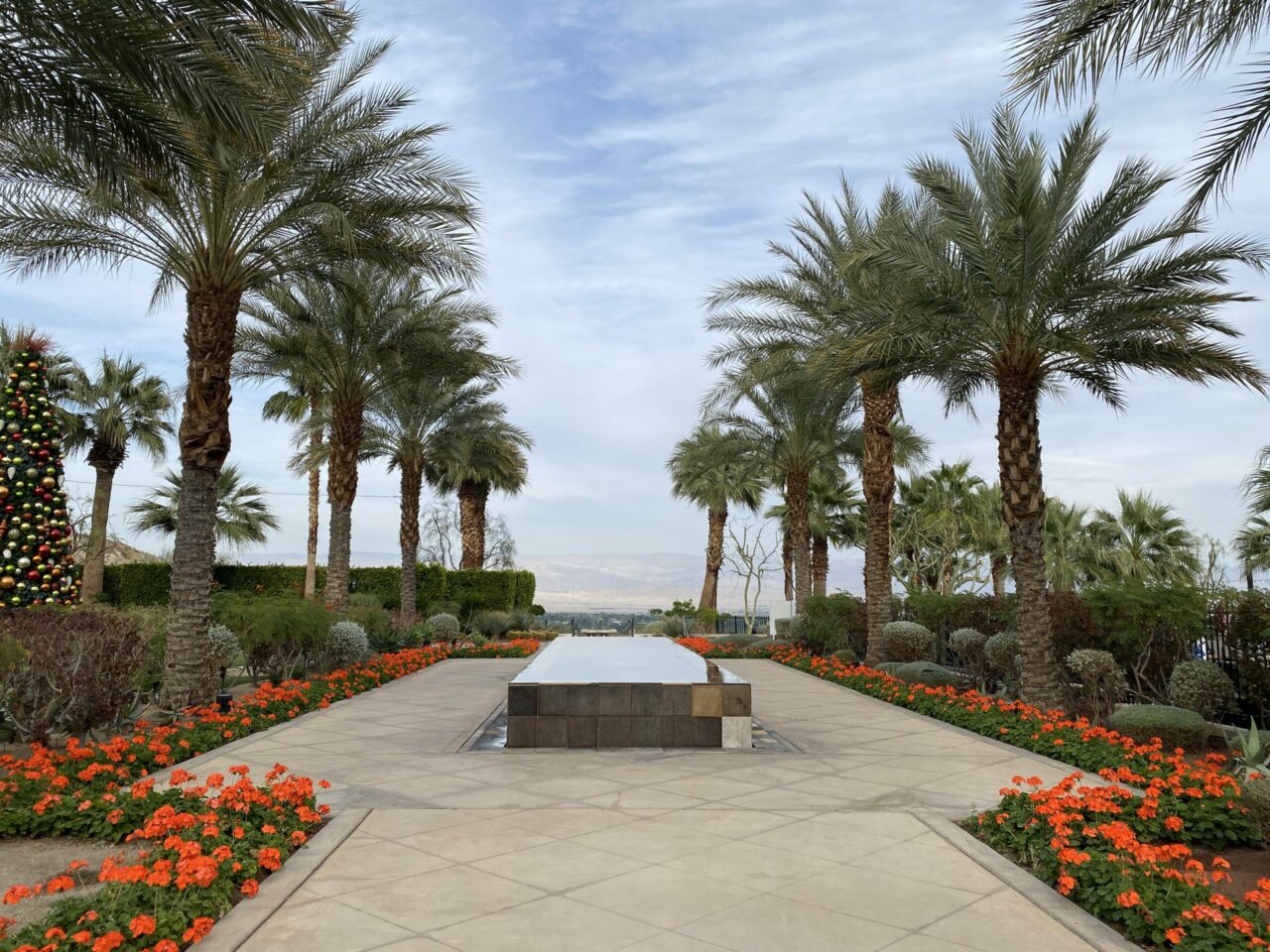The Ritz Carlton Rancho Mirage hotel vistas and manicured grounds 