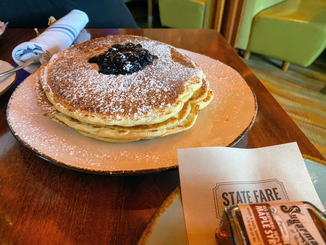 The Ritz Carlton Rancho Mirage hotel breakfast pancake