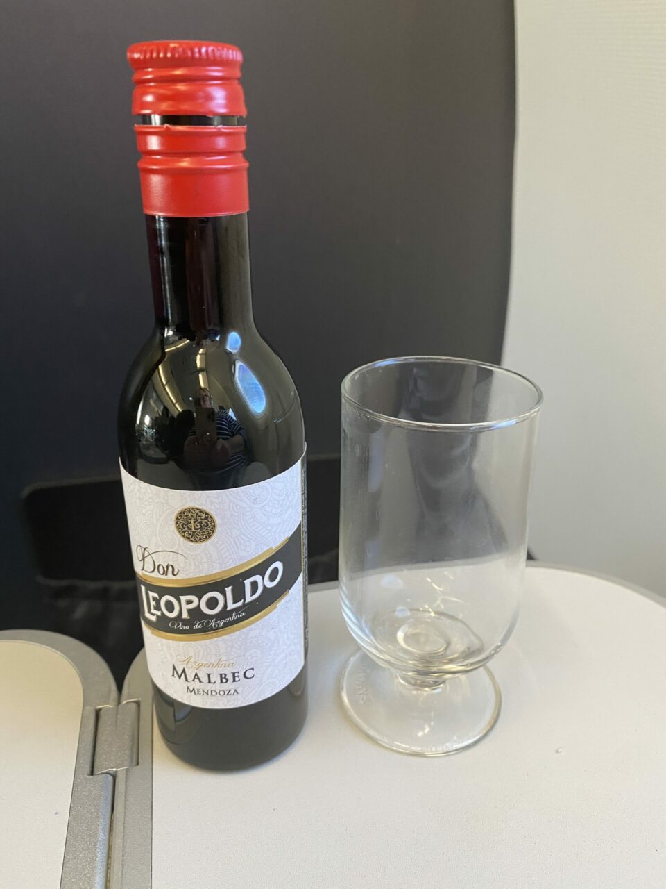 British Airways Club Europe meals in 2022 wine 