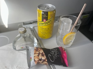 meal at TAP Business class flight