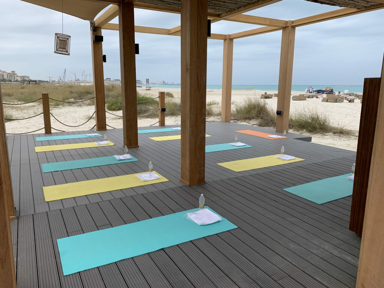 Hyatt Park Saadiyat Hotel Beach Side Yoga 