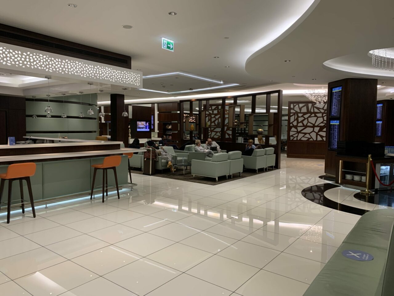 Etihad Business Lounge area 