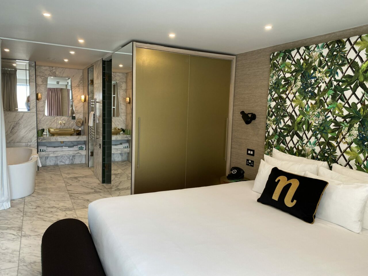 Bedroom of nHow London hotel