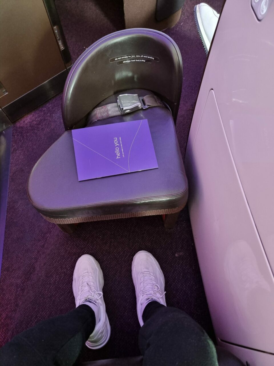 Virgin Atlantic Upper Class Cabin inside 