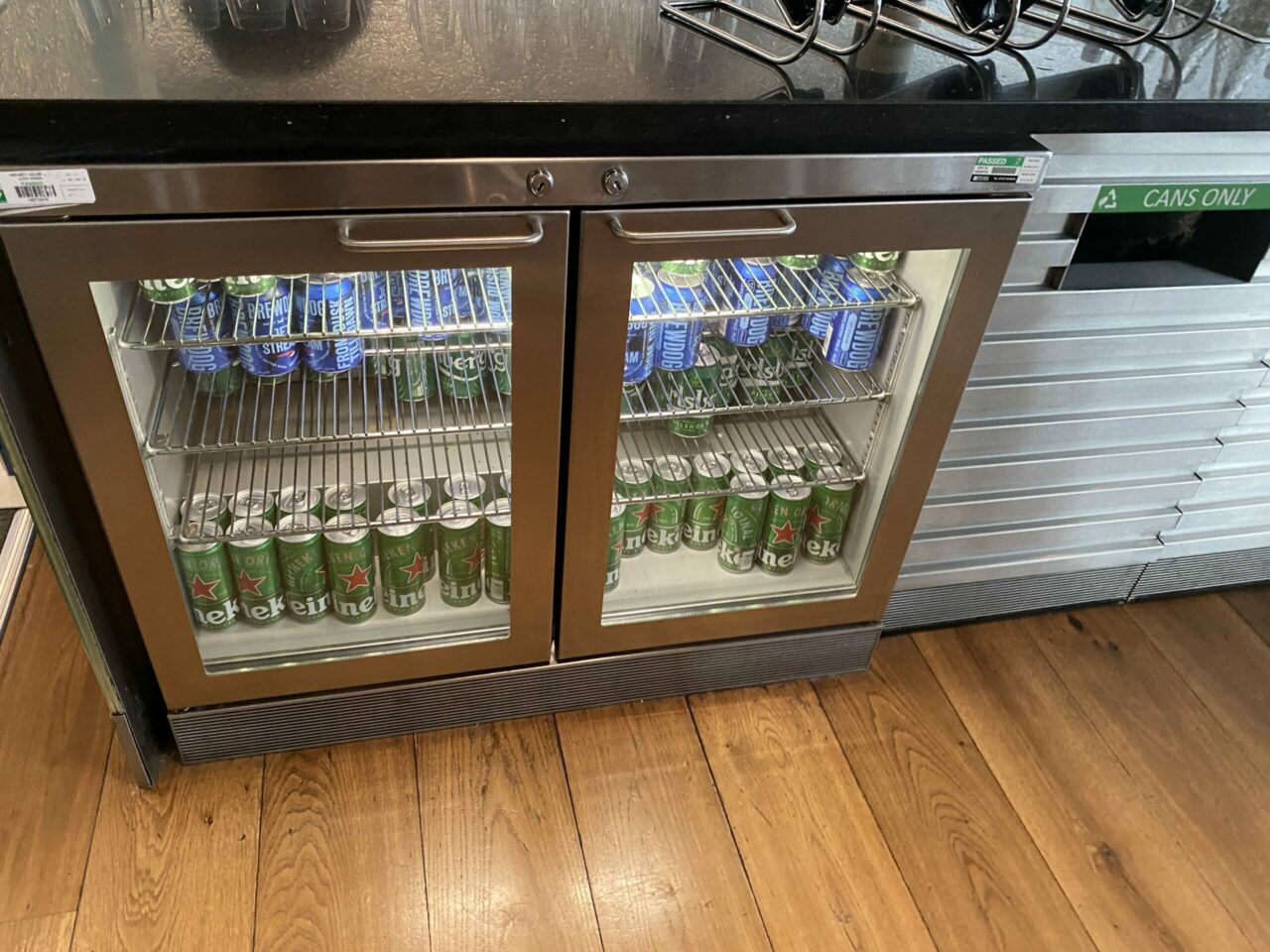 Fridge at The Club lounge 