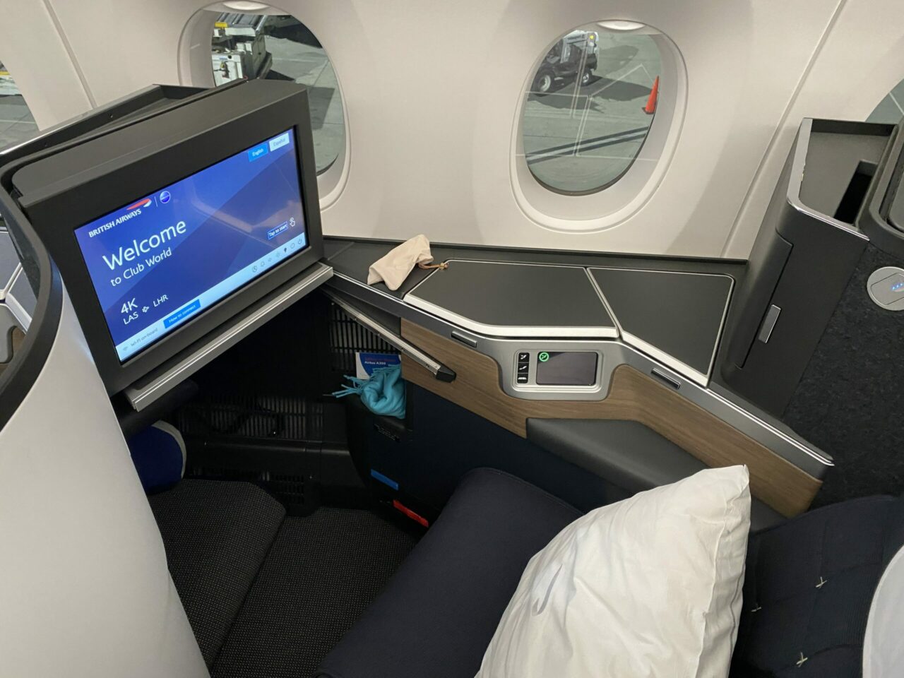 British Airways A350: Club Suite seat