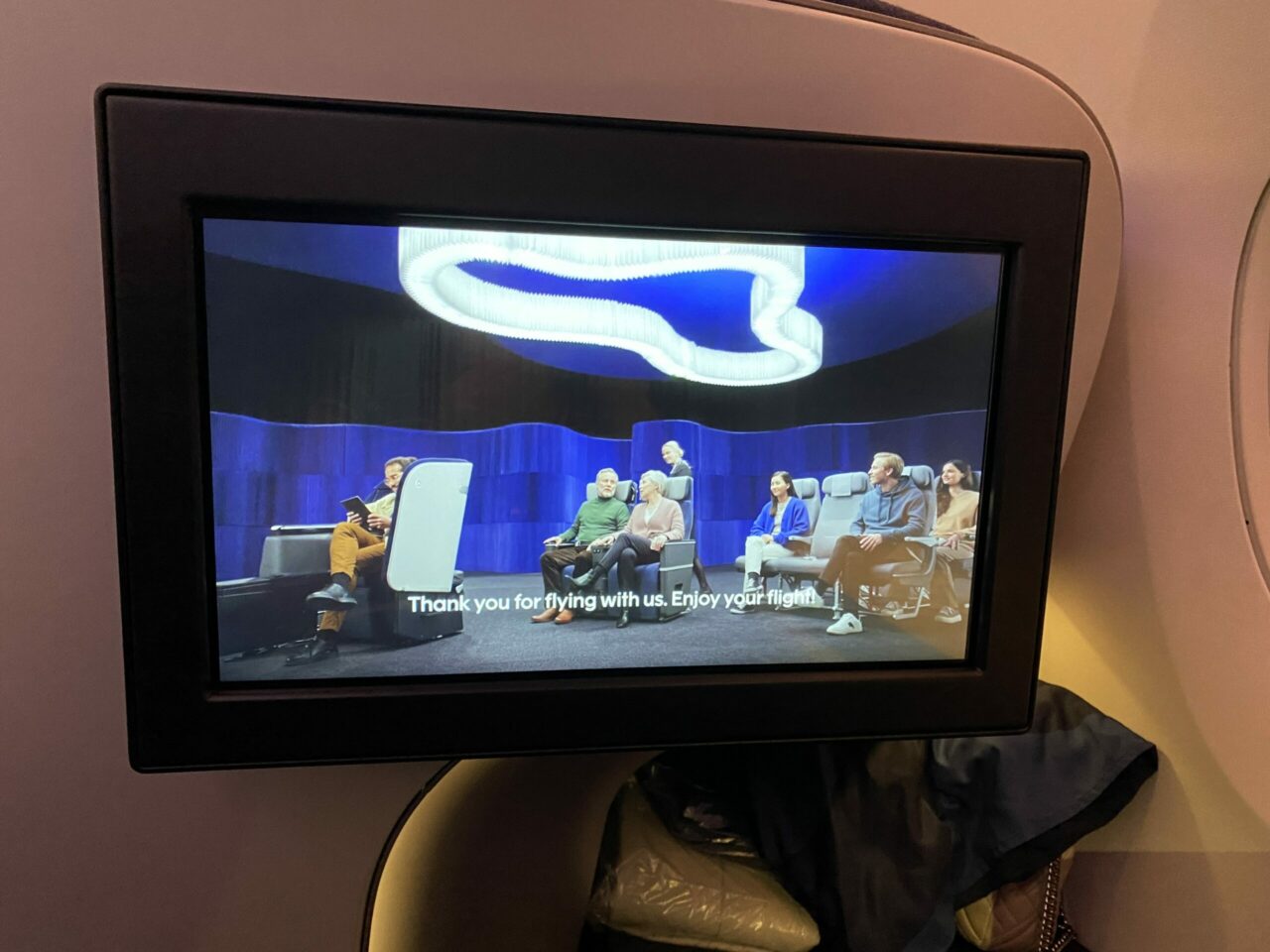 Finnair new business class tv