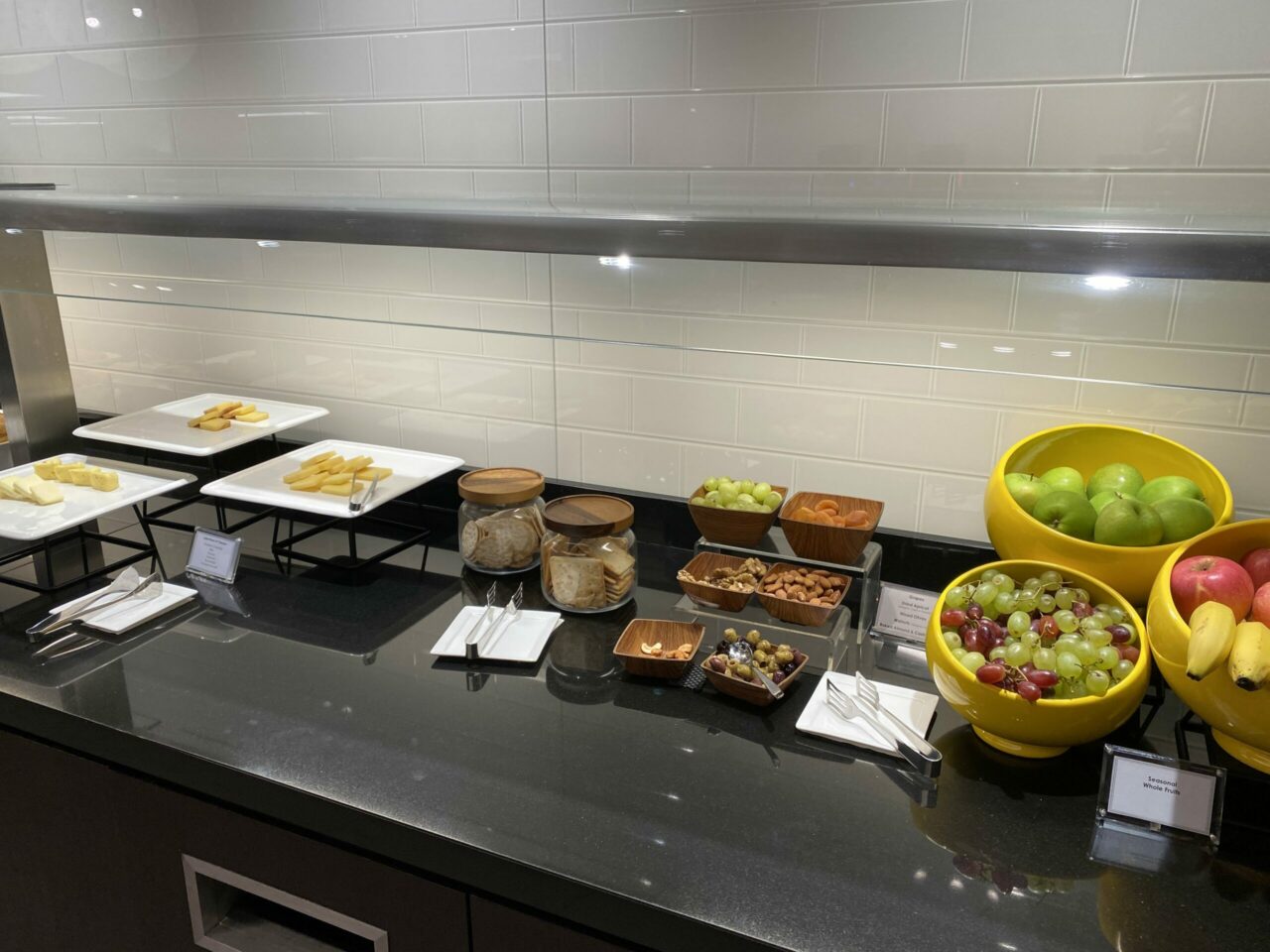 BA Lounge Buffet Food