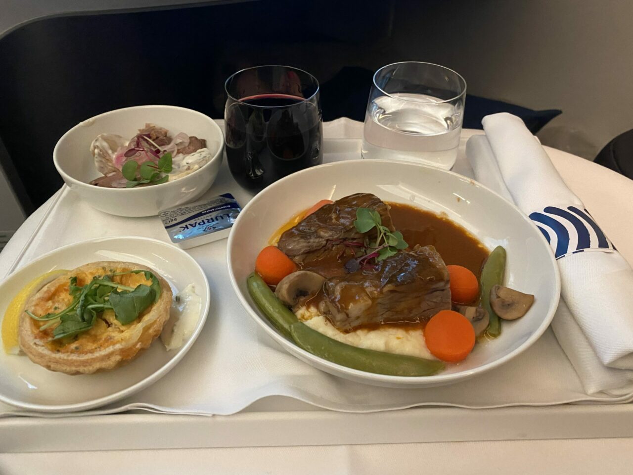 Finnair new business class menu 