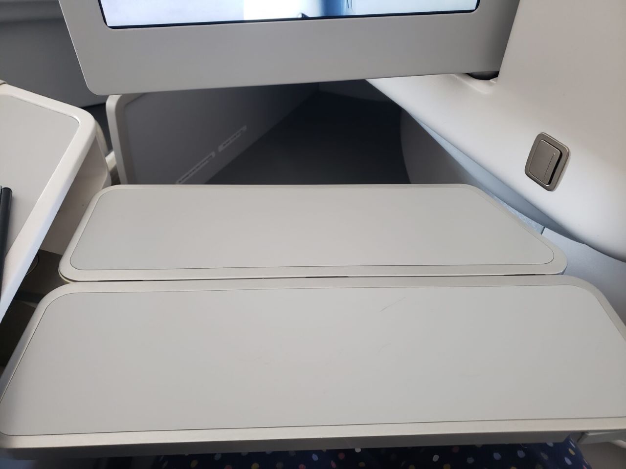 Finnair tray table