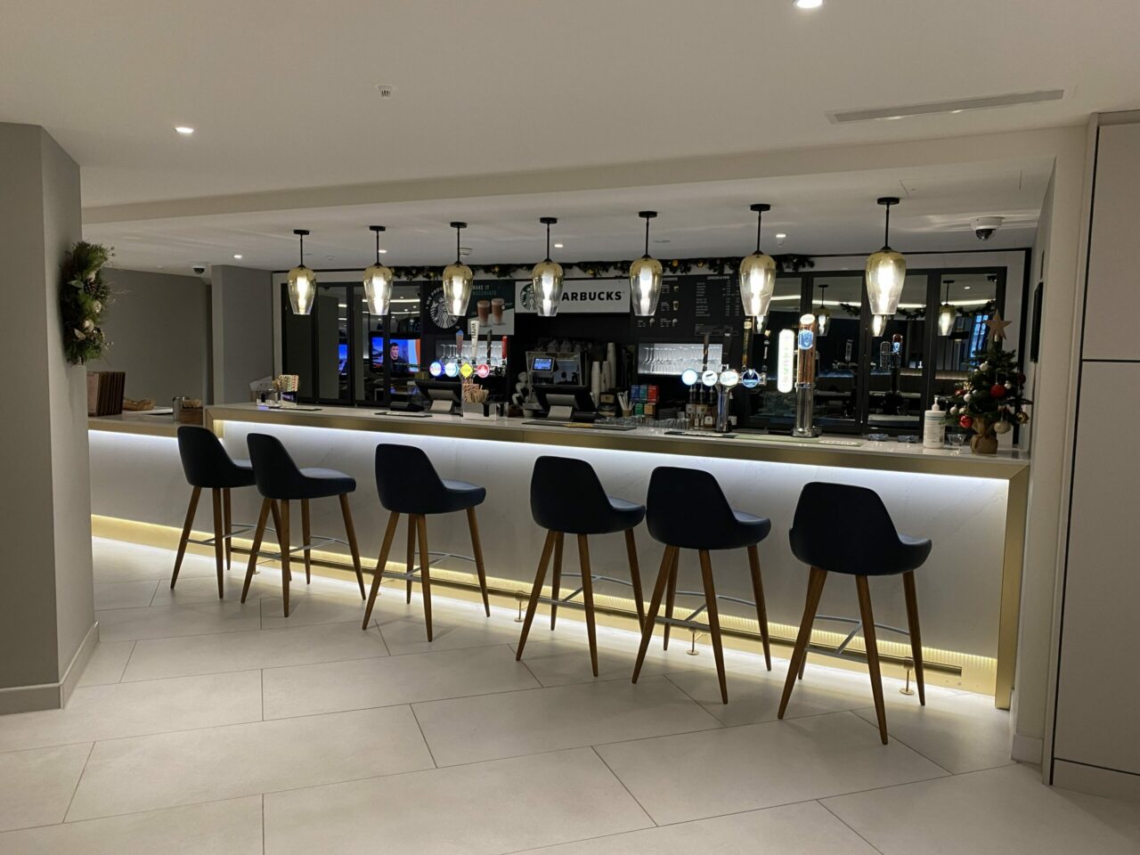 Kitchen and Bar at the Courtyard by Marriott London Heathrow Hotel