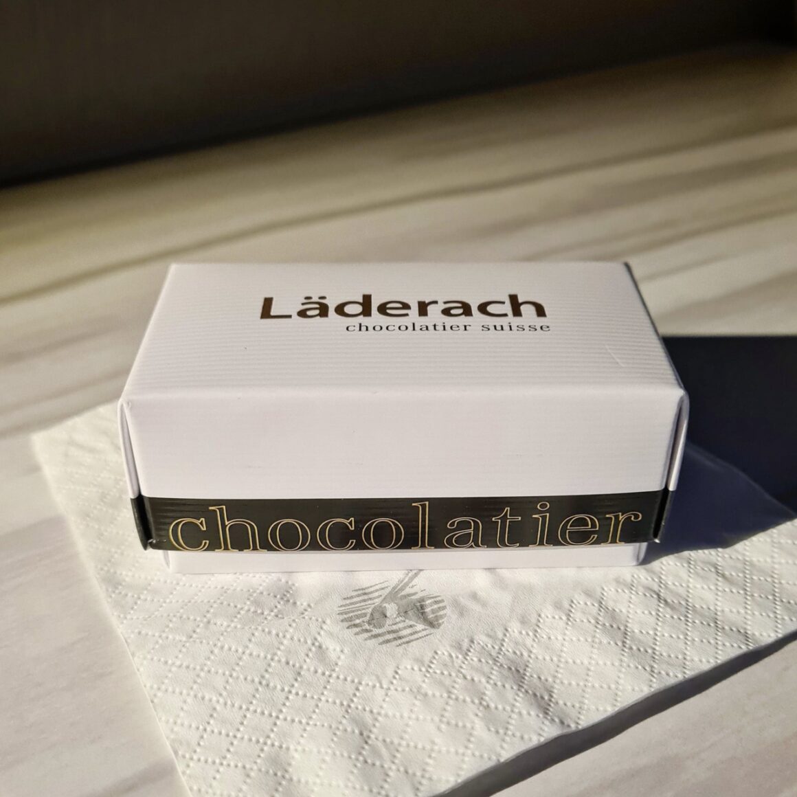Laderach Swiss chocolate parting gift