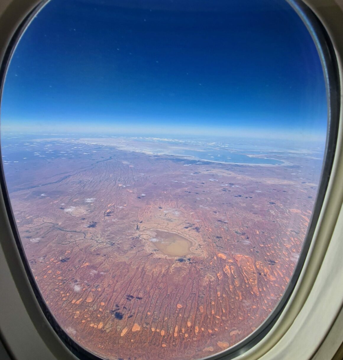 Window view of the Australian desert