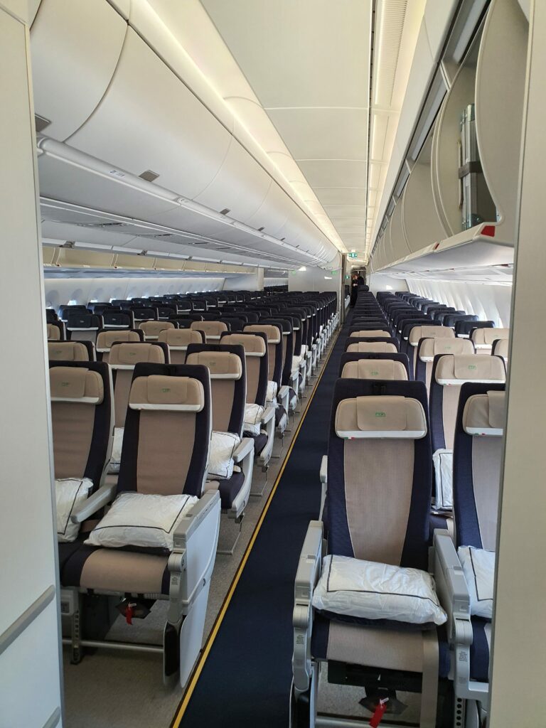 ITA Airways A350 Maiden Flight economy cabin