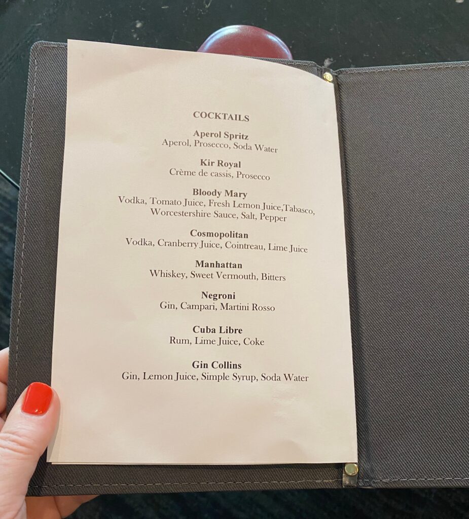 Cocktail Menu 