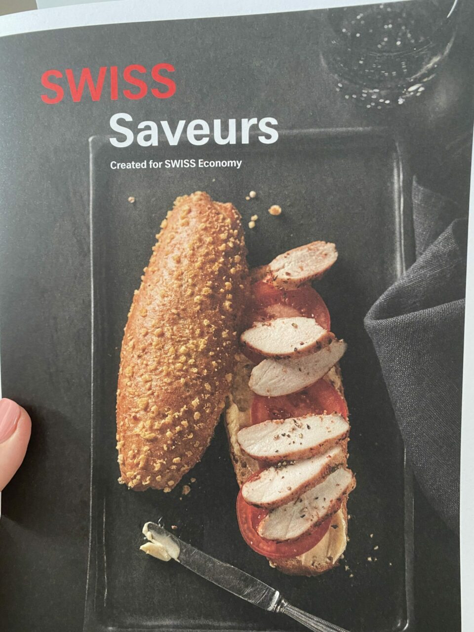 Swiss A220 economy menu