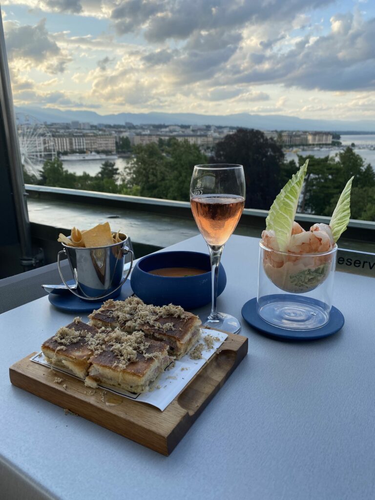 Amazing food at MET Rooftop Bar Geneva is the perfect summer break