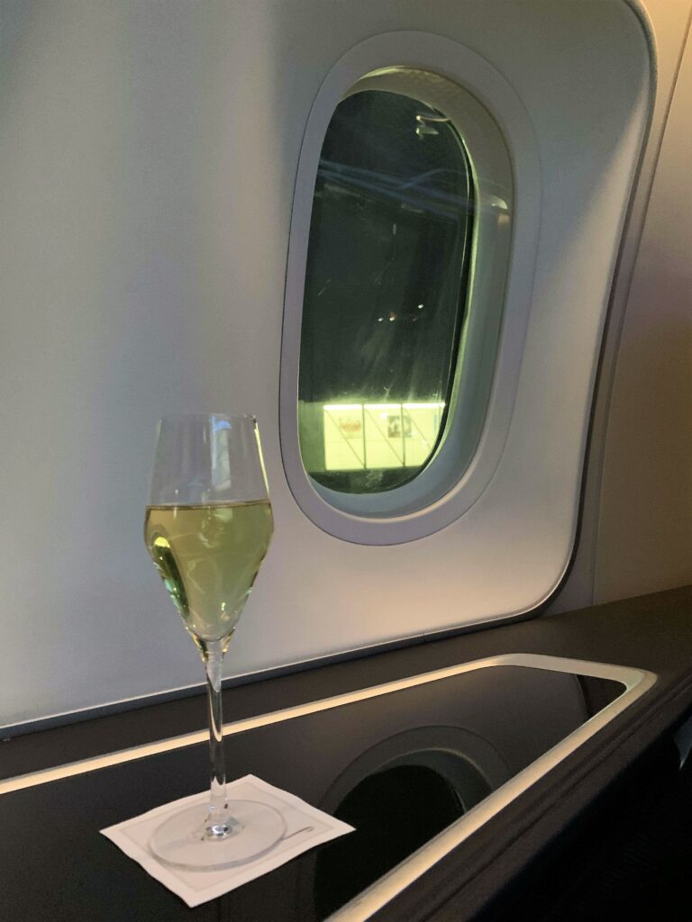 British Airways' longest flight in First champagne 