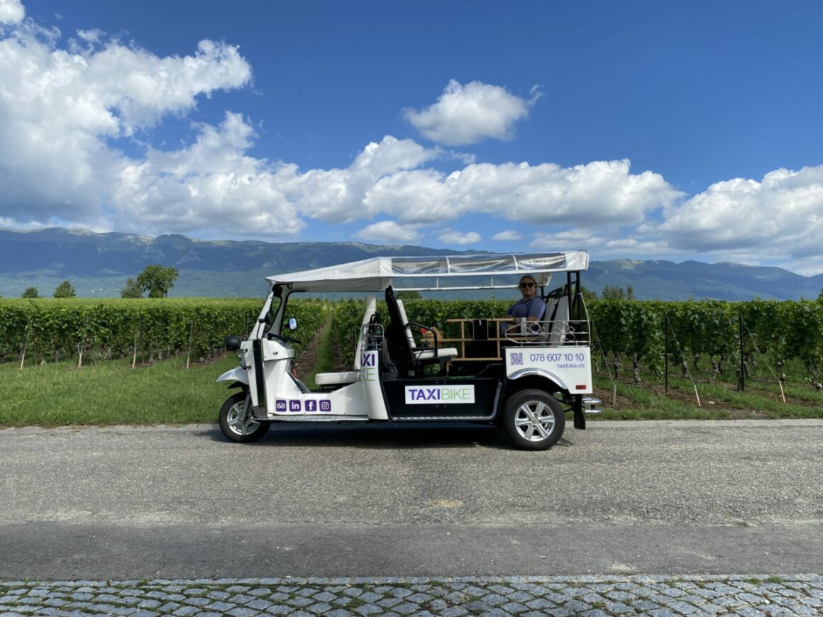 Riding Tuk-Tuk in Geneva 