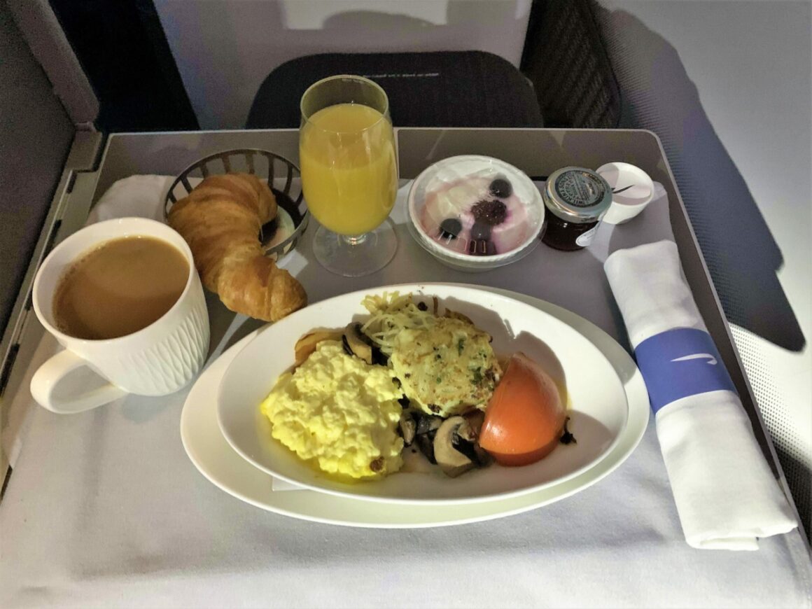 Breakfast Meal at British Airways' Club World 