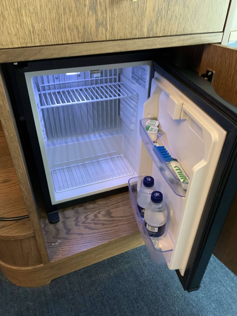 Hyatt Centric hotel fridge 