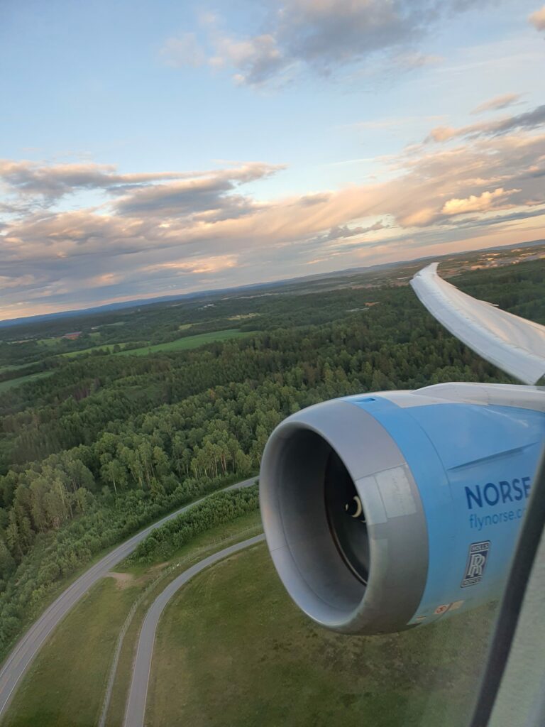 Norse Atlantic Airways 787-9 window view 