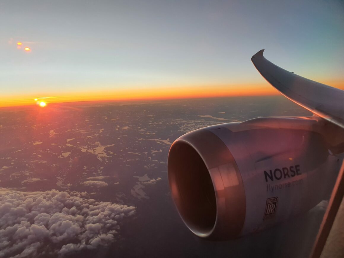 Norse Atlantic Airways 787-9 Maiden Flight approaching skywards 
