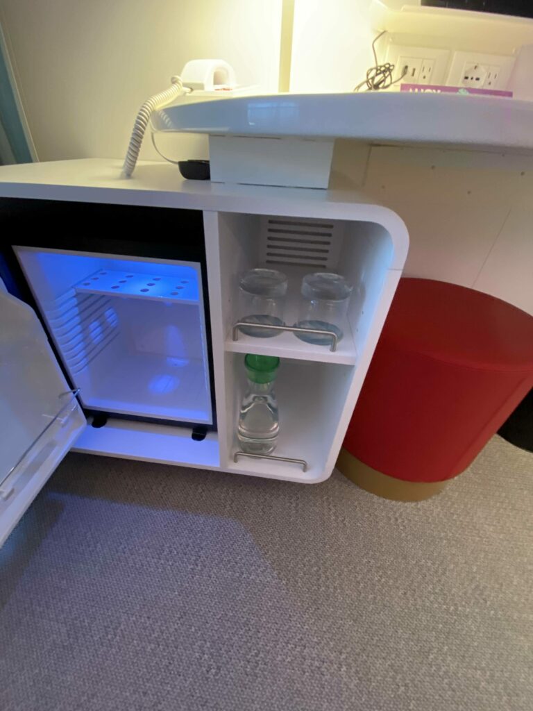 Virgin Voyages Valiant Lady fridge 