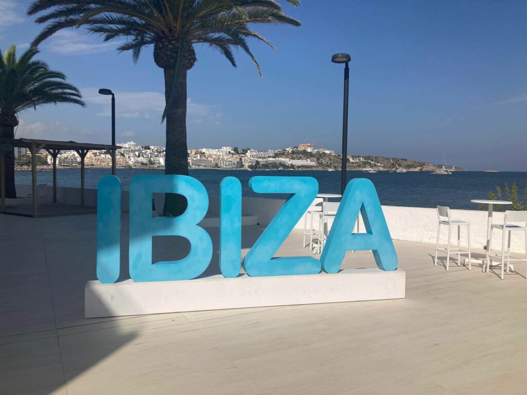 ibiza sign. ibiza island