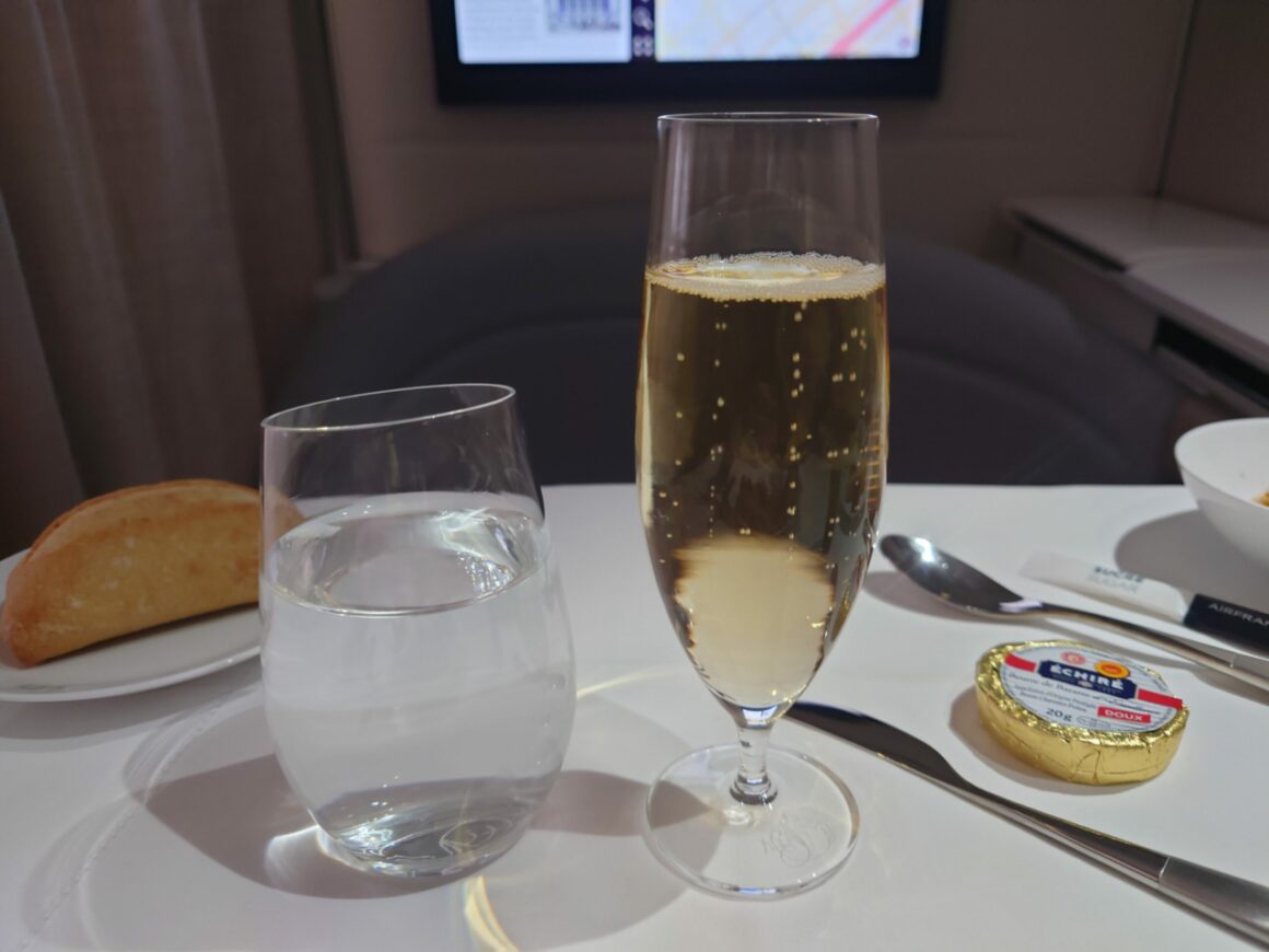 Air France La Première First Class champagne