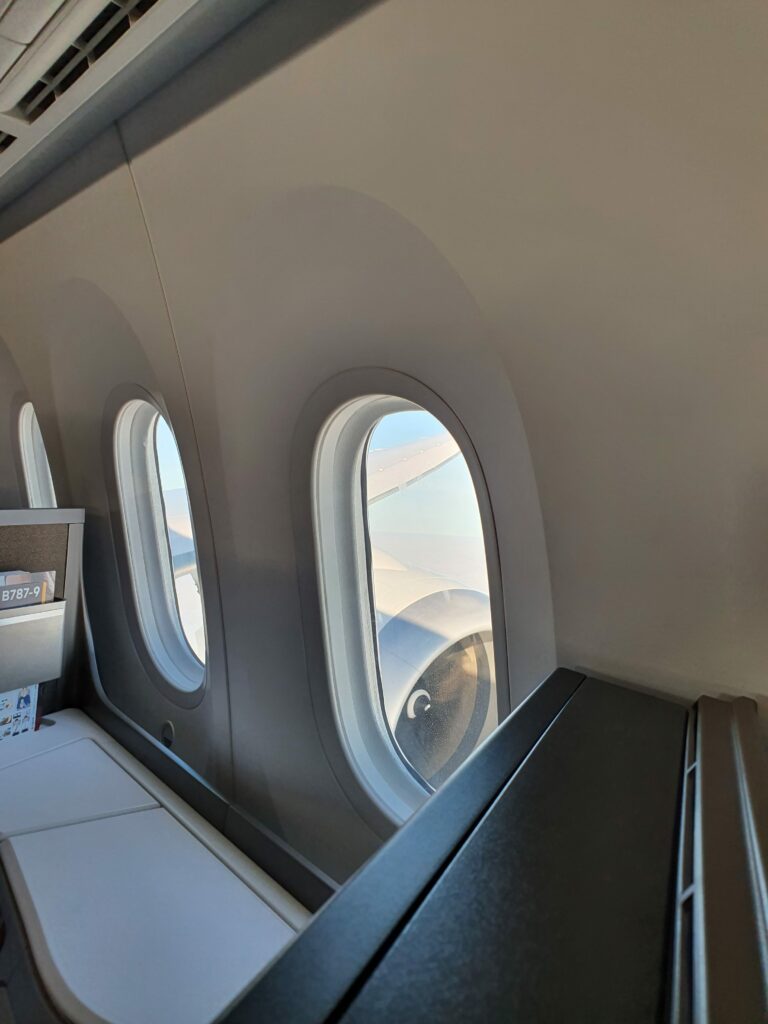 Maiden Flight Lufthansa B787-9 window seat 