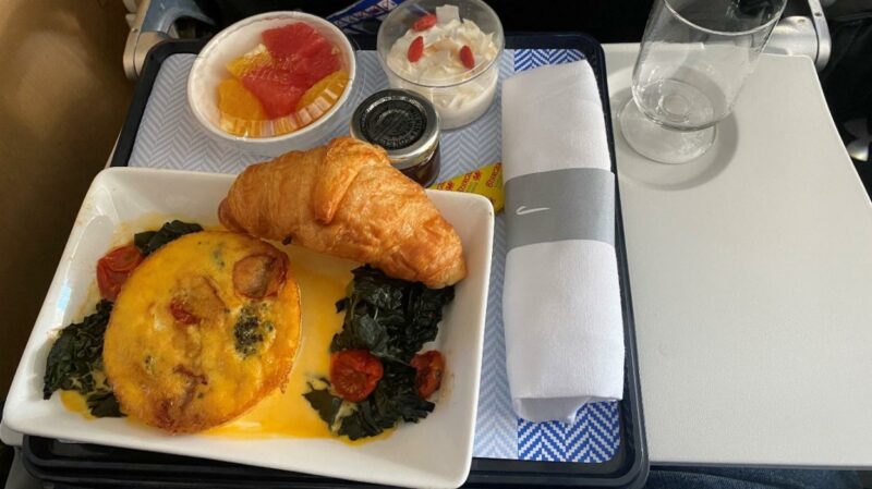Avios Flight Breakfast Meal
