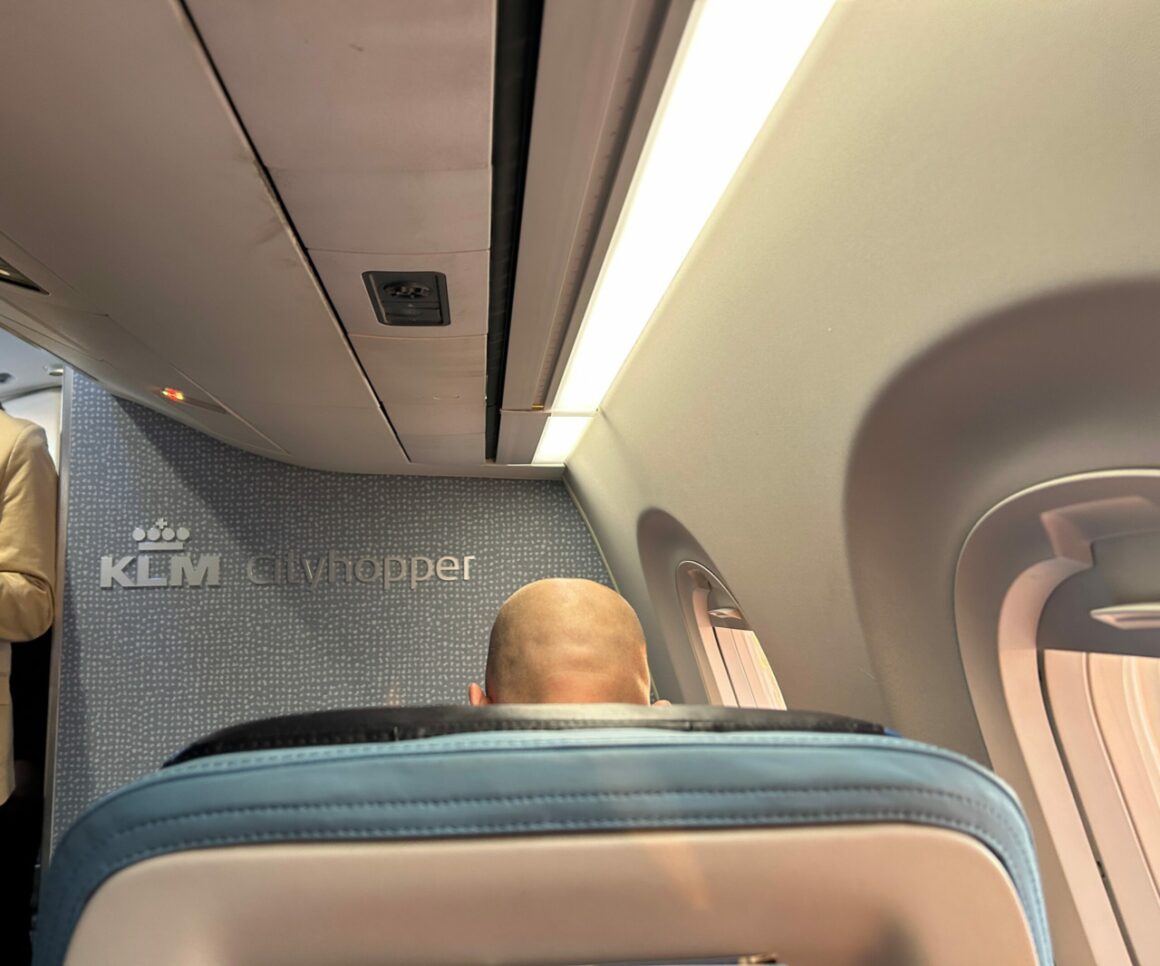 KLM City Hopper E190 Business class Cabin 